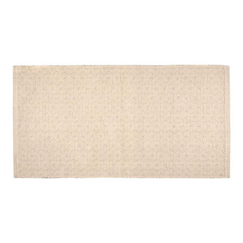 Alfombra de Algodón Beige 60x120 Cm