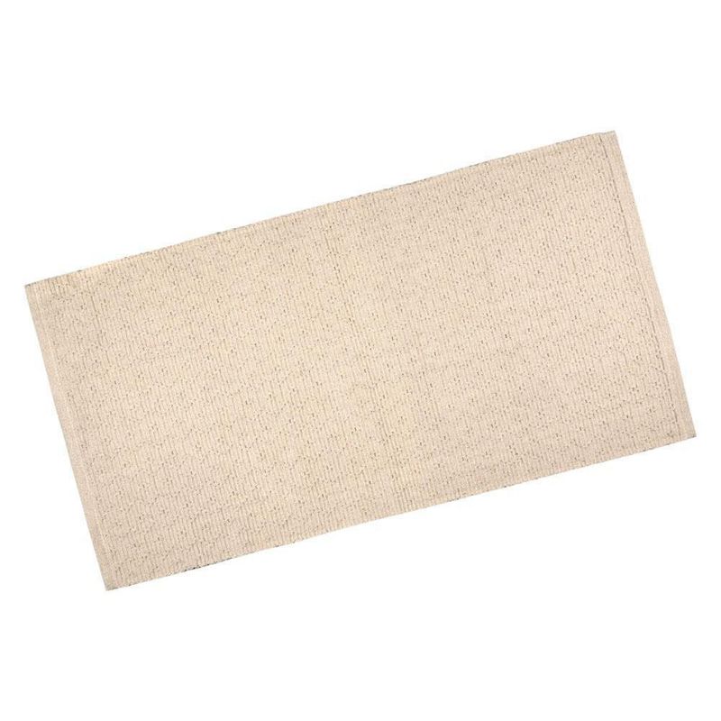 Alfombra de Algodón Beige 60x120 Cm