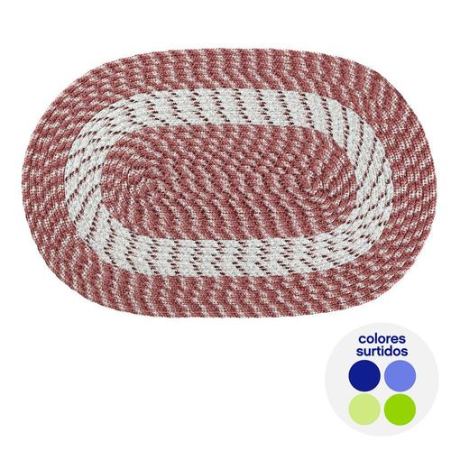 Alfombra Ovalada 20x30 Cm Colores Surtidos