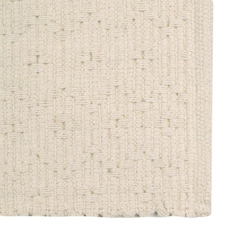 Alfombra de Algodón Beige 50x80 Cm