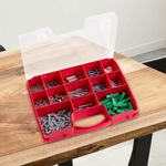 Caja Organizadora con Compartimentos Roja