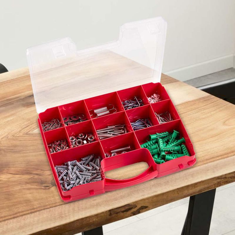 Caja Organizadora con Compartimentos Roja