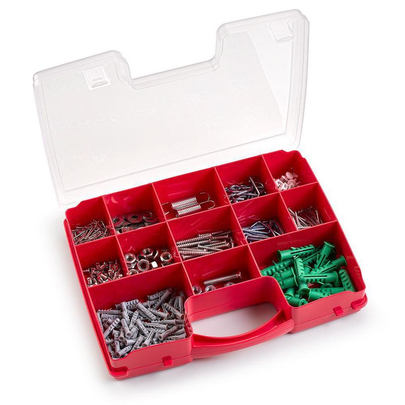 Caja Organizadora con Compartimentos Roja