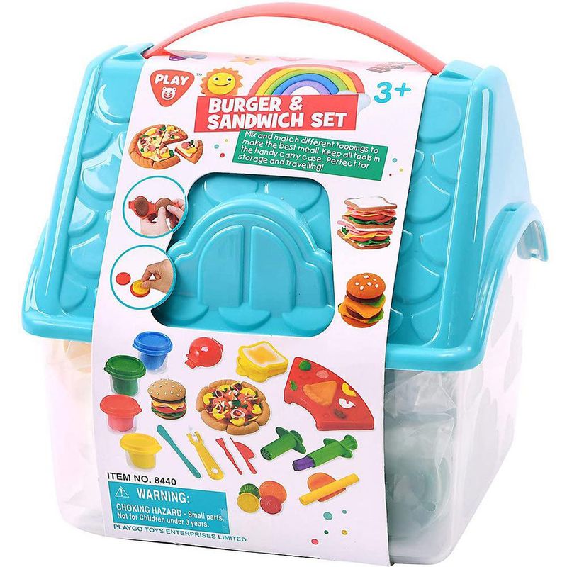 Set de Plasticina Hamburguesa y Sándwich