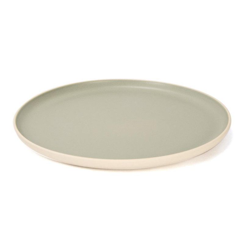 Plato de Cerámica Verde Oliva