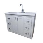 Vanity con Lavamanos Gaviota Blanco 110 X 54 Cm