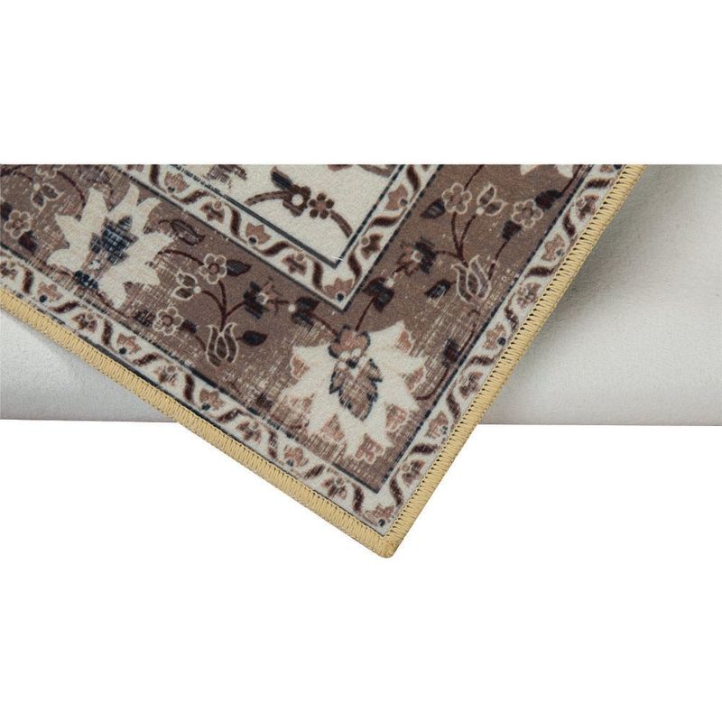Set de Alfombras Beige Floral 3 Pzas