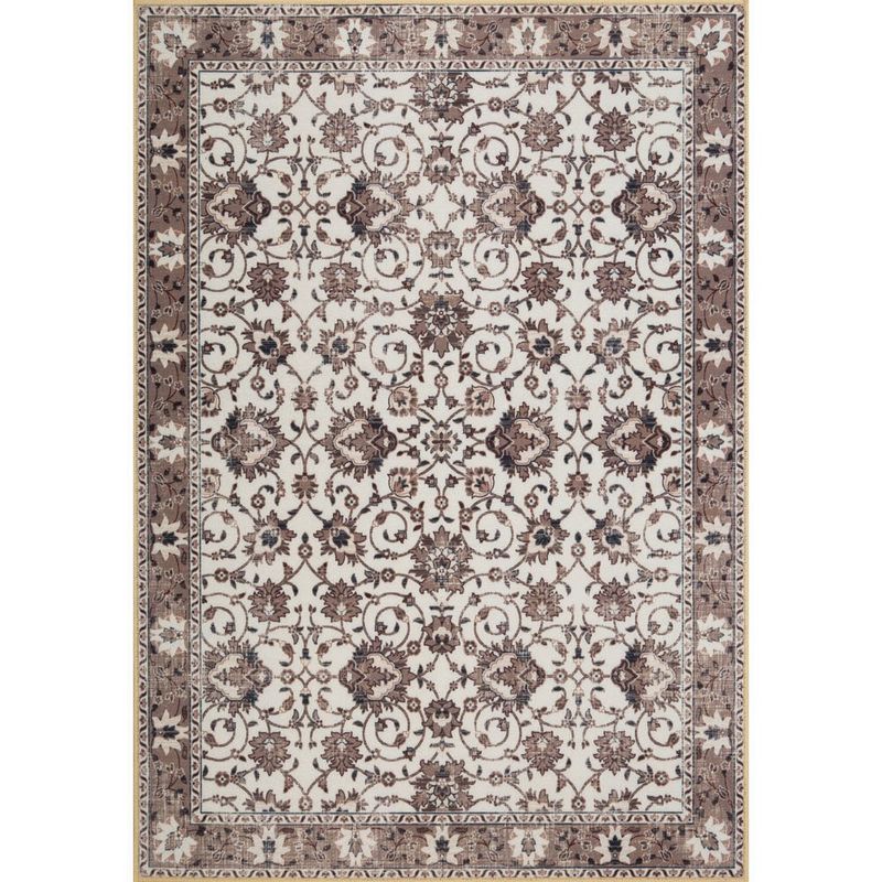 Set de Alfombras Beige Floral 3 Pzas