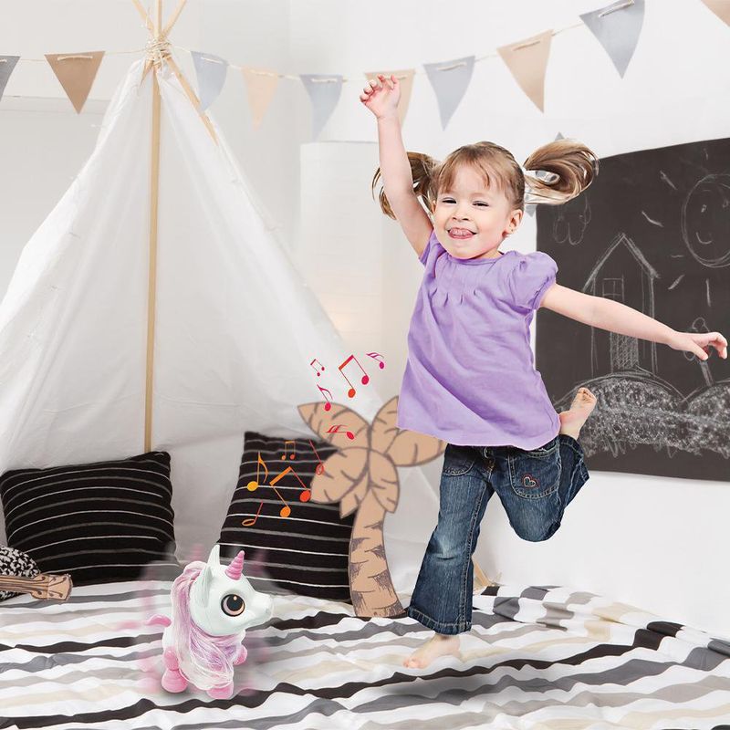 Robot Mini Unicornio con Luces y Sonido - Lexibook