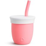 Vaso Con Pajilla Silicona Coral 4 Oz - Munchkin