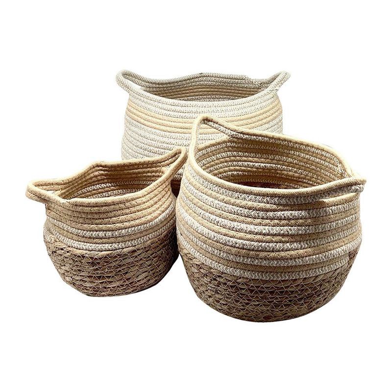 Set de Cestas con Azas Decorativas