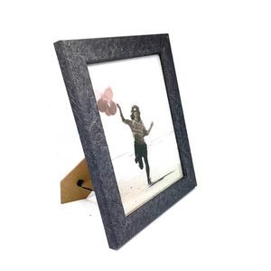 Marco Decorativo Negro Texturizado