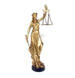 Figura Dama de la Justicia 16x9x39 Cm