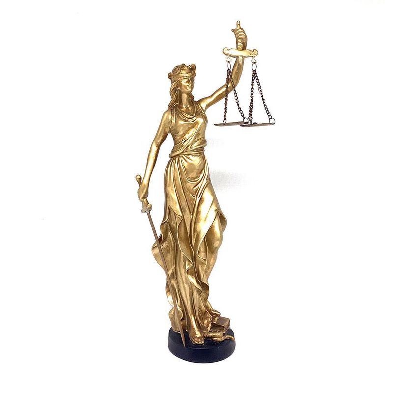 Figura Dama de la Justicia 16x9x39 Cm