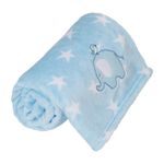 Frazada Diseño Elefante Azul 76 X 102 Cm