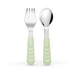 Set de Cubiertos Verde Pastel Plegables