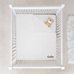 Frazada Blanca Diseño Jirafa 76 X 102 Cm