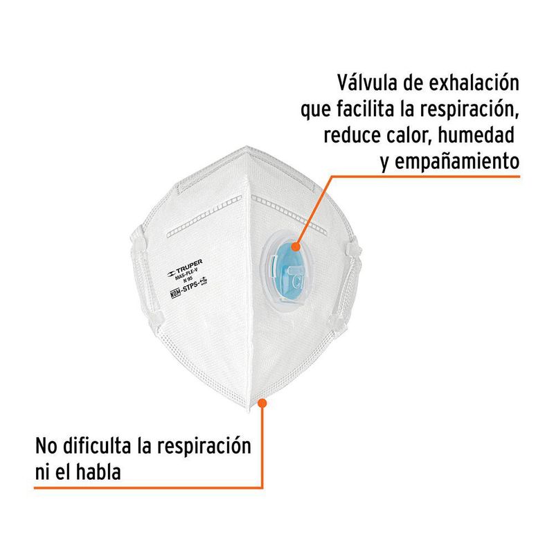 Mascarilla N95 con Válvula