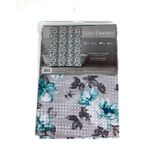 Cortina de Baño con Flores y Ganchos