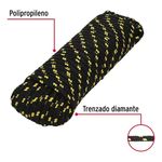 Cuerda Trenzada de Polipropileno Color Negro 30 Metros