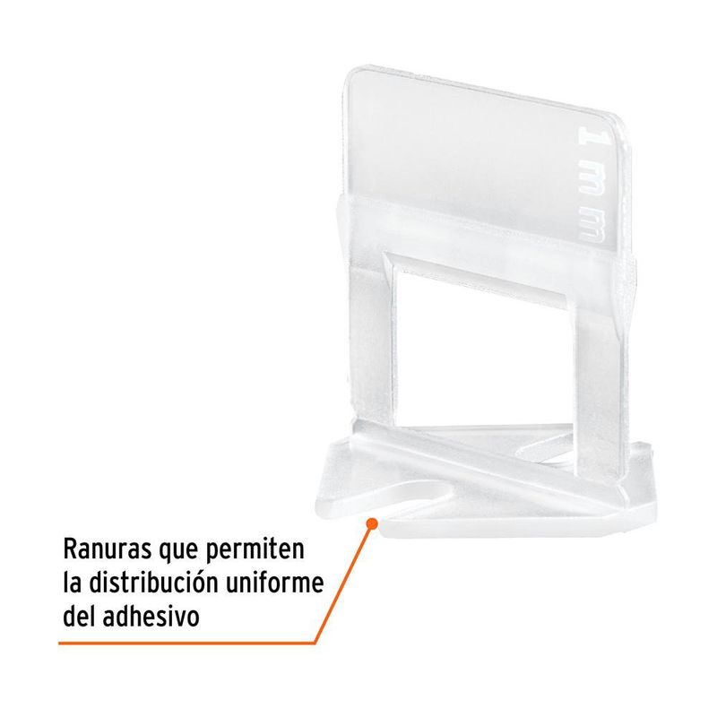 Anclas para Nivelación de Azulejos de 1 mm 100 Unidades