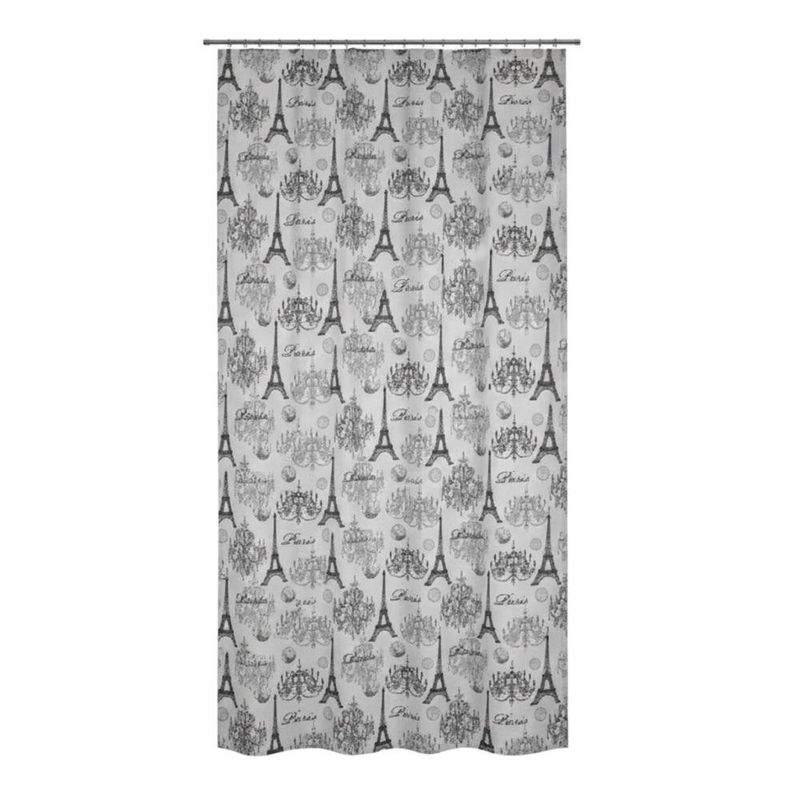 Cortina de Baño París con Ganchos