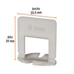 Clips Curvos Niveladores de Azulejos 100 Unidades