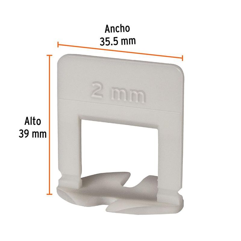 Clips Curvos Niveladores de Azulejos 100 Unidades