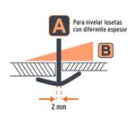 Clips Curvos Niveladores de Azulejos 100 Unidades