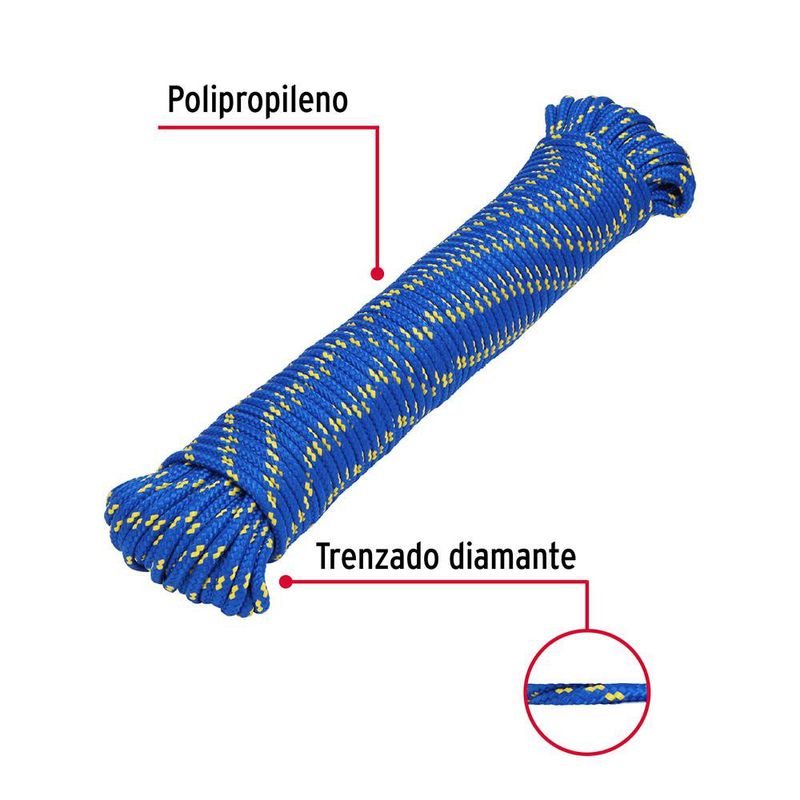 Cuerda de Polipropileno Trenzada de 5 mm x 30 Metros