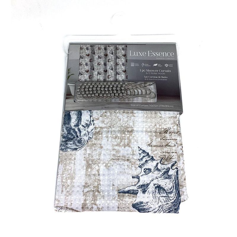 Cortina de Baño Kona con Ganchos