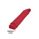 Cuerda Trenzada de Polipropileno Multicolor 6 Mm x 15 M