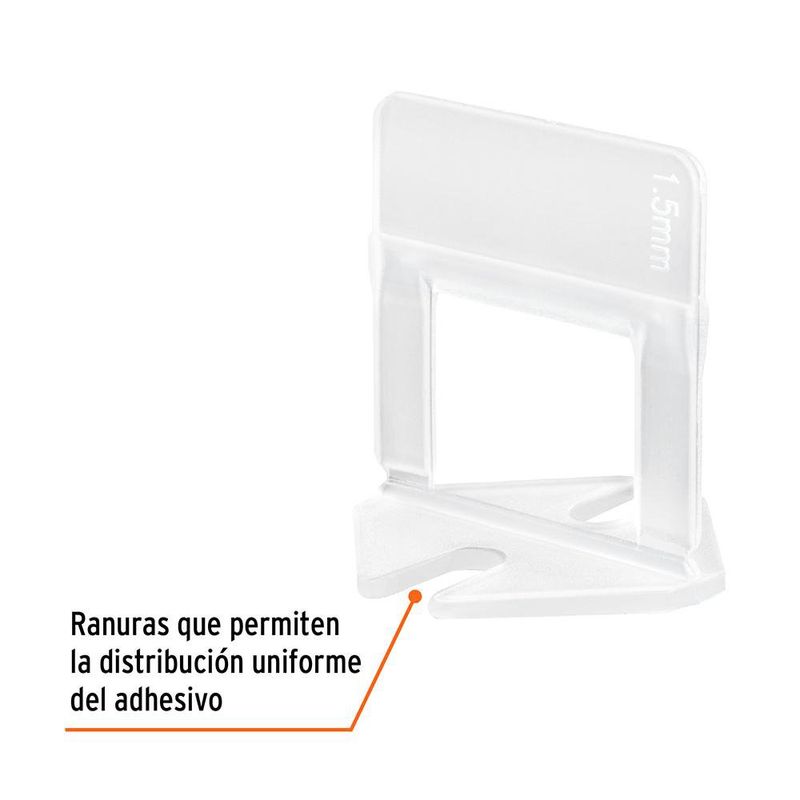 Anclas para Nivelación de Azulejos 1.5 mm 100 Unidades