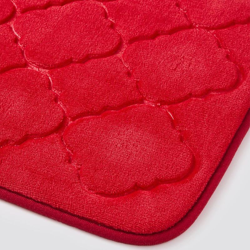 Alfombra de Baño Roja 45x70 Cm