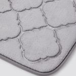 Alfombra para Baño Gris 45x70 Cm