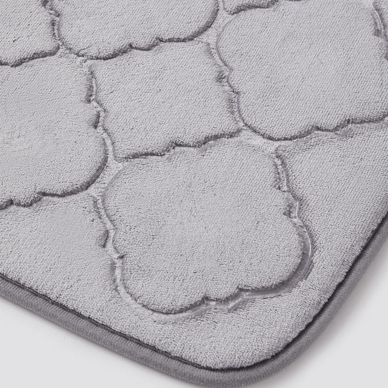 Alfombra para Baño Gris 45x70 Cm