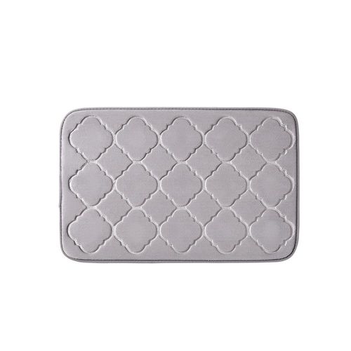 Alfombra para Baño Gris 45x70 Cm