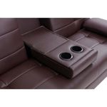 Sofá Cama Rudy Café de 3 Plazas 180X81X79 Cm