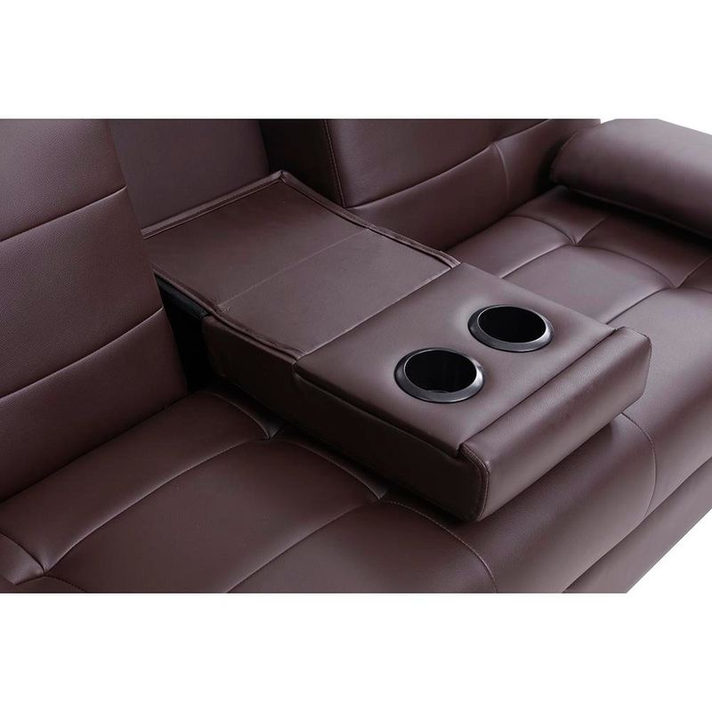 Sofá Cama Rudy Café de 3 Plazas 180X81X79 Cm