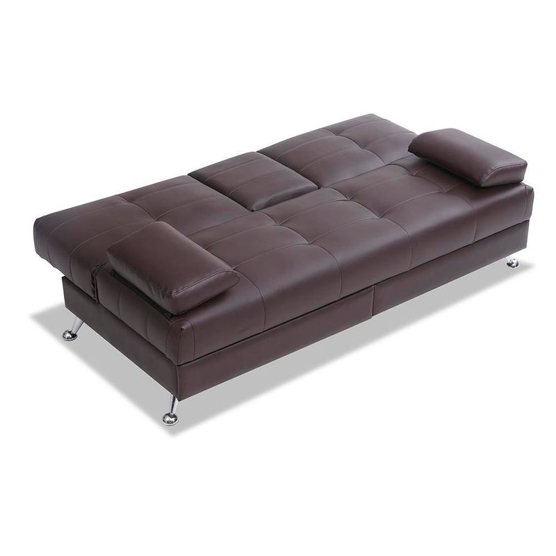 Sofá Cama Rudy Café de 3 Plazas 180X81X79 Cm