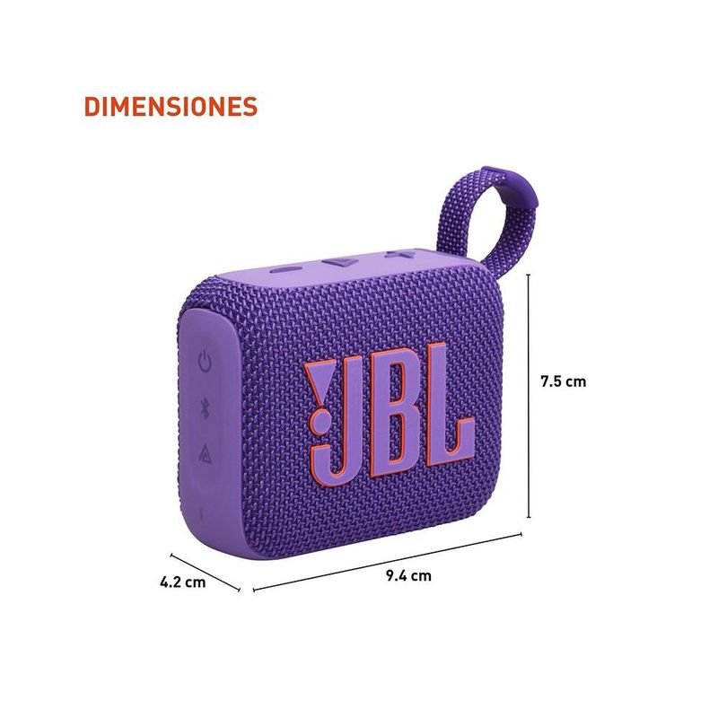 Bocina Bluetooth JBL Go 4 Púrpura