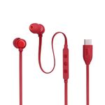 Audífonos Alámbricos Usb-C In Ear Rojo