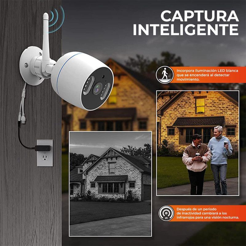 Kit de 4 Cámaras de Seguridad Smart