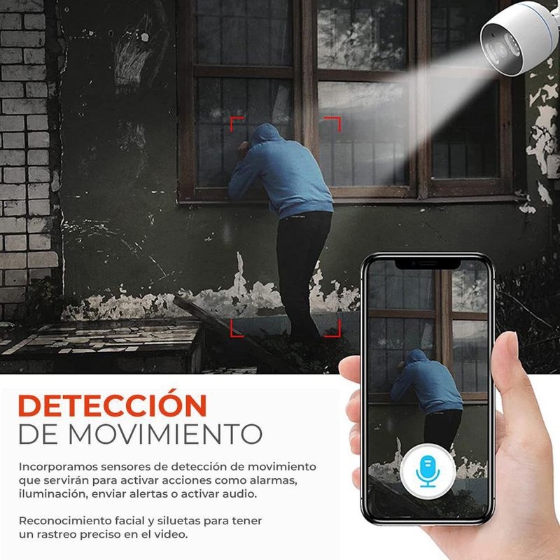 Kit de 4 Cámaras de Seguridad Smart