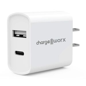 Cargador Dual de Pared Usb y Usb C Blanco 3.4 A