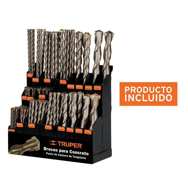 Set de Brocas para Concreto 4 Pzas