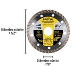 Disco Diamantado Turbo 4.5 Plg