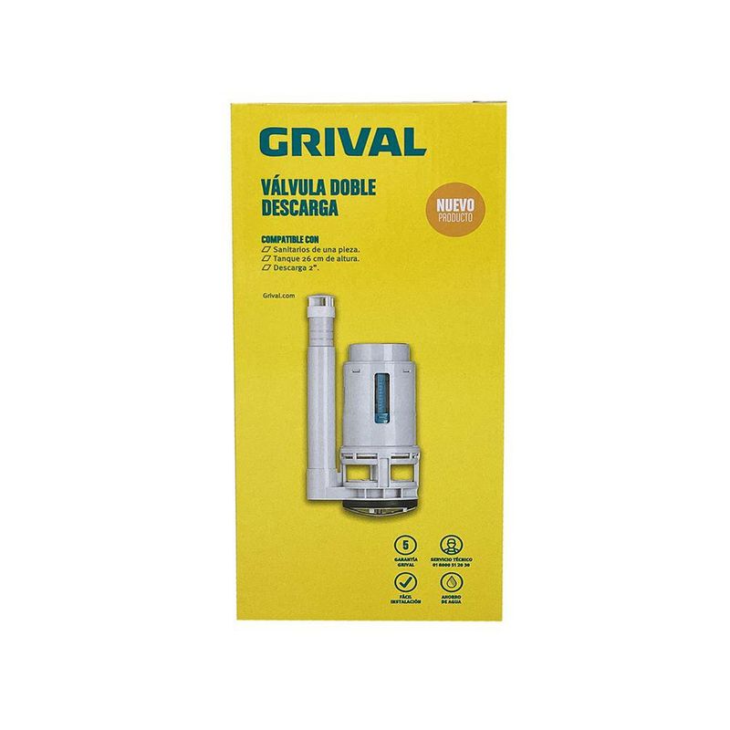 Válvula Doble de Descarga para Sanitario Olympus