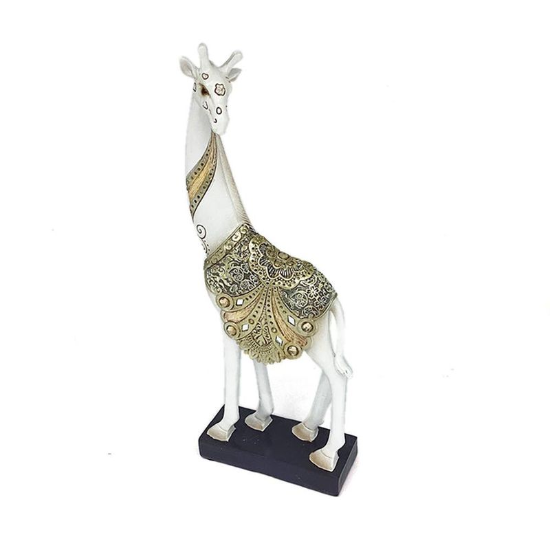 Figura Decorativa Jirafa Blanca