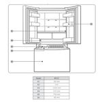 Refrigerador French Door 22 Pies³ Inverter con Dispensador